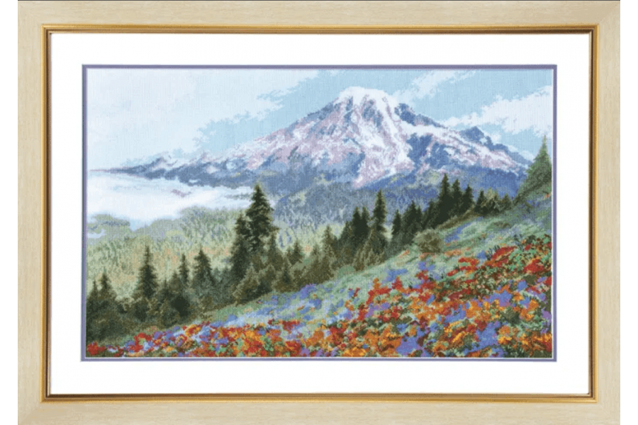 Набір для вишивки нитками та бісером "Альпійський луг" Чарівна Мить М-105